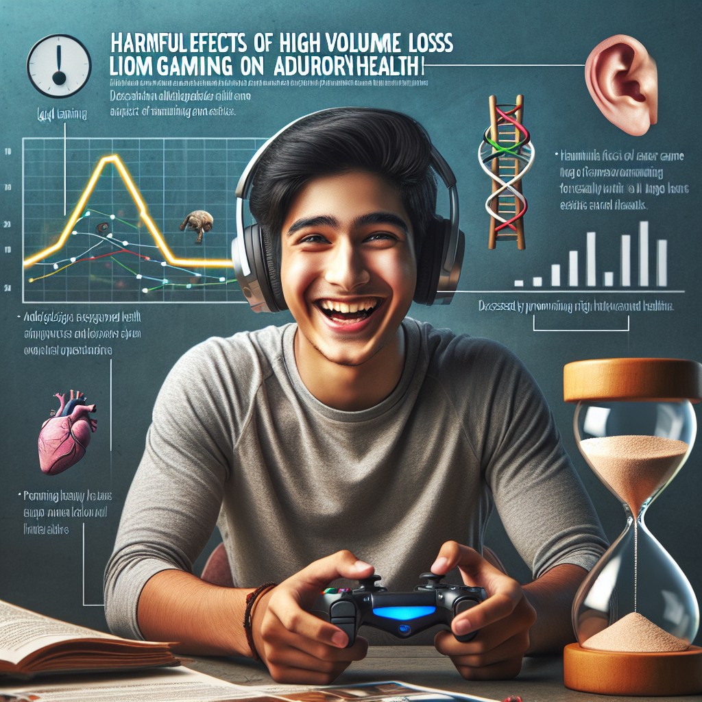 ¿Puede el juego de video con el volumen alto causar pérdida de audición a largo plazo?