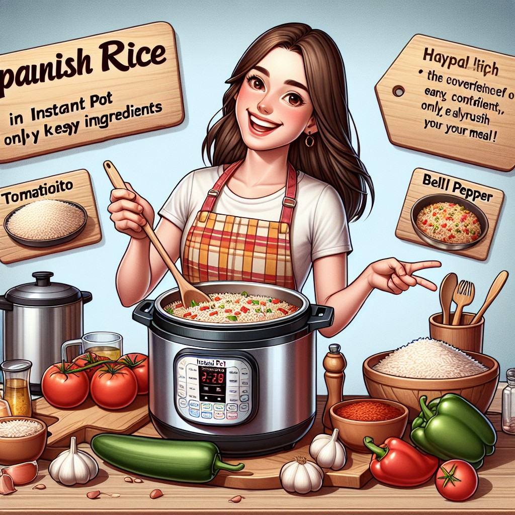 ¿Cómo hacer arroz español en la olla instantánea con solo 4 ingredientes?