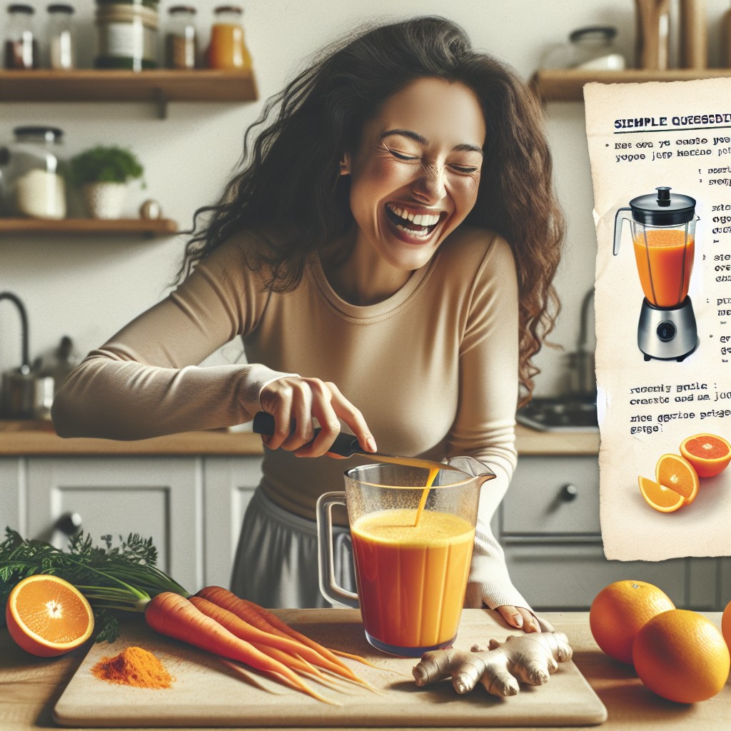 ¿Cómo hacer jugo de zanahoria con naranja y jengibre?