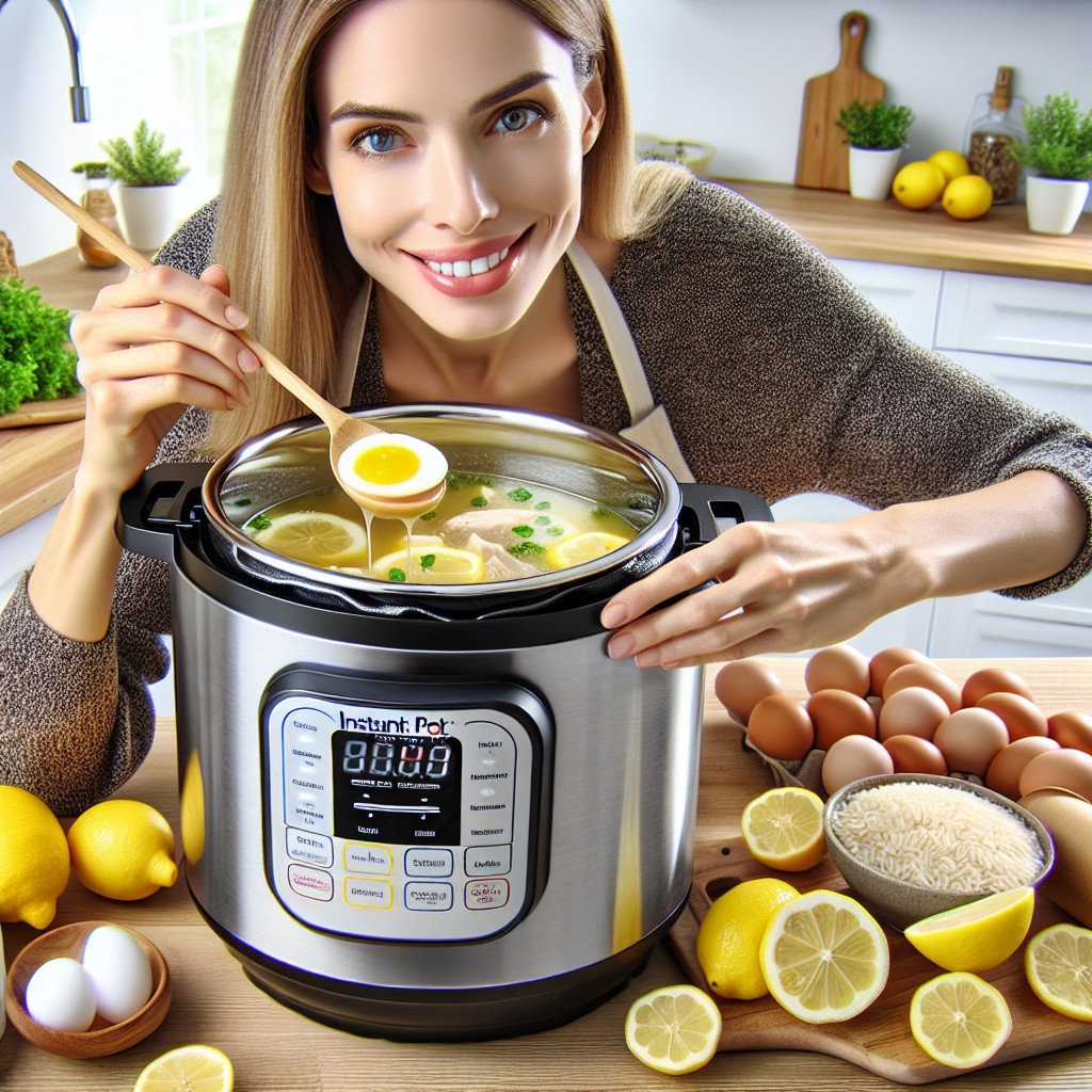 ¿Cómo hacer sopa Avgolemono en Instant Pot?