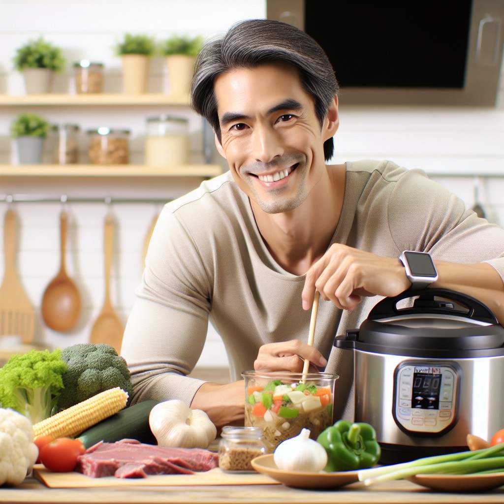 ¿Cómo hacer una receta saludable de sopa de verduras y carne en la Instant Pot?