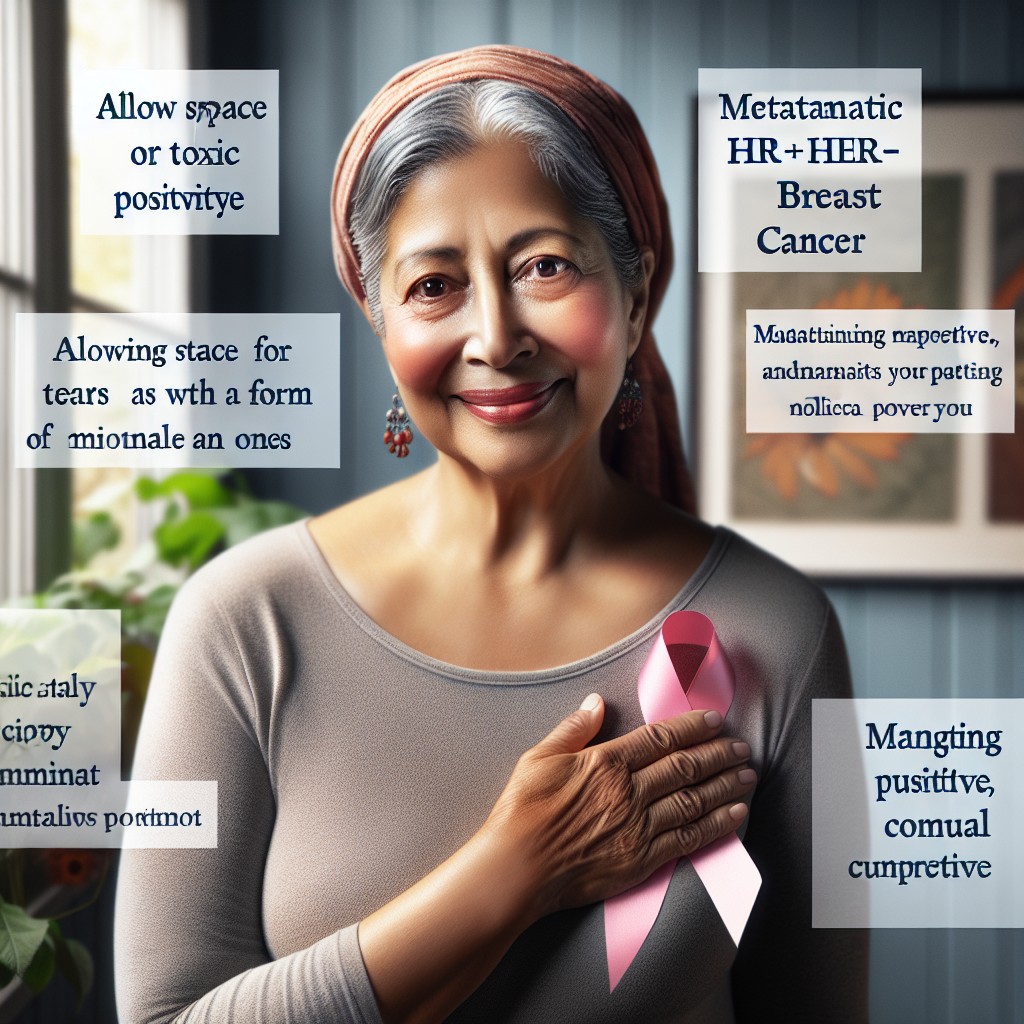 ¿Cómo superar la positividad tóxica cuando tienes cáncer de mama metastásico HR+/HER2-?