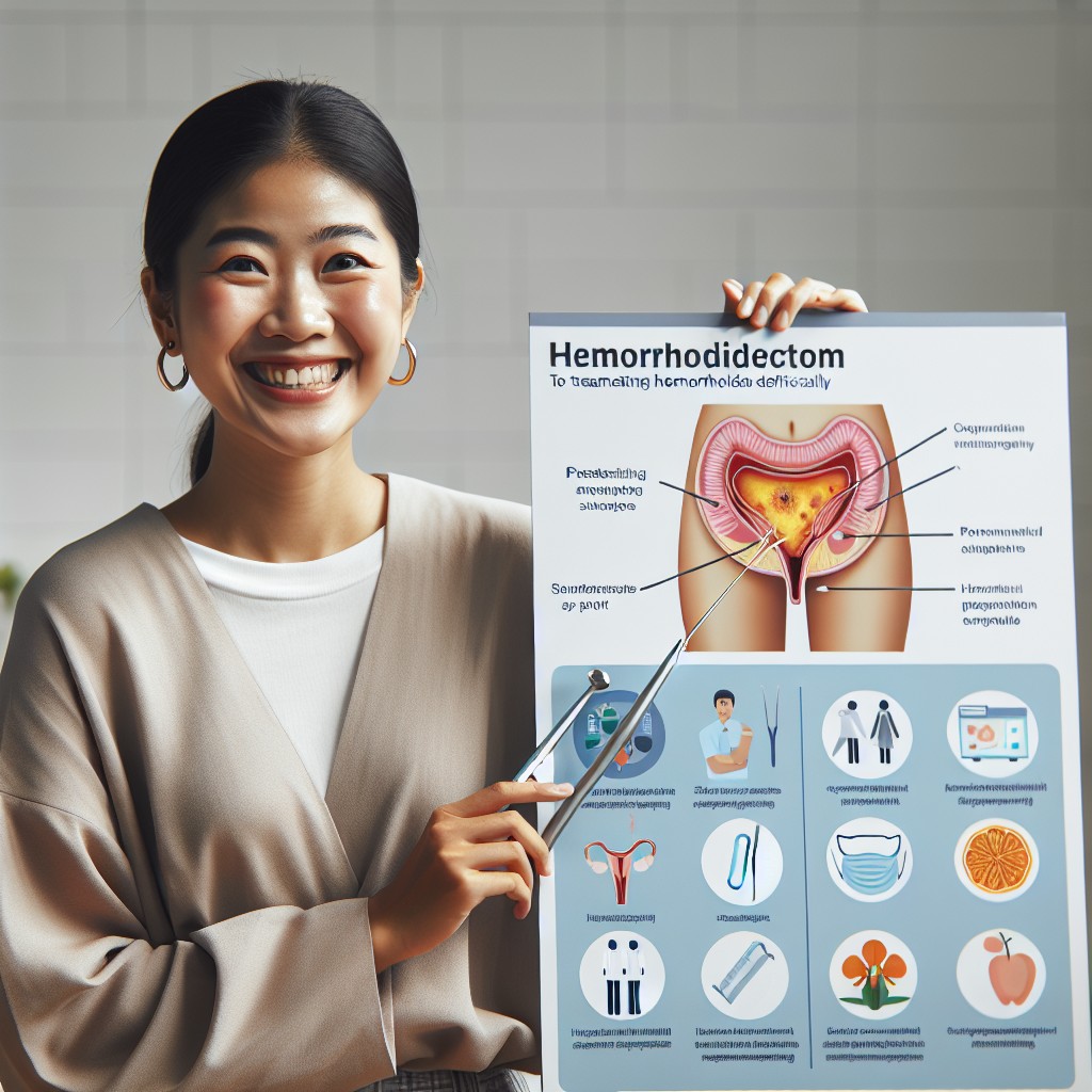 ¿En qué consiste una hemorroidectomía?
